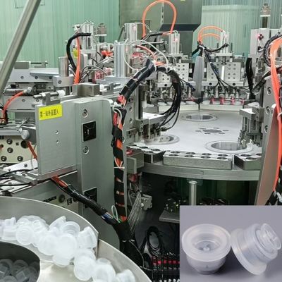 Hochgeschwindigkeits-Euro-Kappen-Montage-Maschine für Infusionsflaschenkappen, wie z.B. Einfachziehkappe, Doppelziehkappe, Einfachklappkappe, Doppelklappkappe und Brechkappen