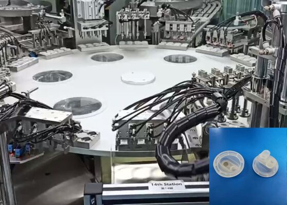 Automatic Euro Cap Assembly Machine with PLC Control and Touch Screen for 8000-15000pcs/hr Ultrasonic Welding