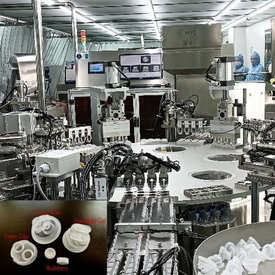 Umdrehbarer Typ Infusionsflasche Doppelverschlussmontage-Maschine
