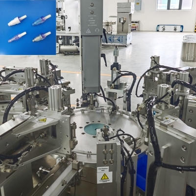 Edelstahl- und Aluminiumlegierung medizinische Produktmontagemaschine für Infusionsnadellose-Konnektor-Montagemaschine